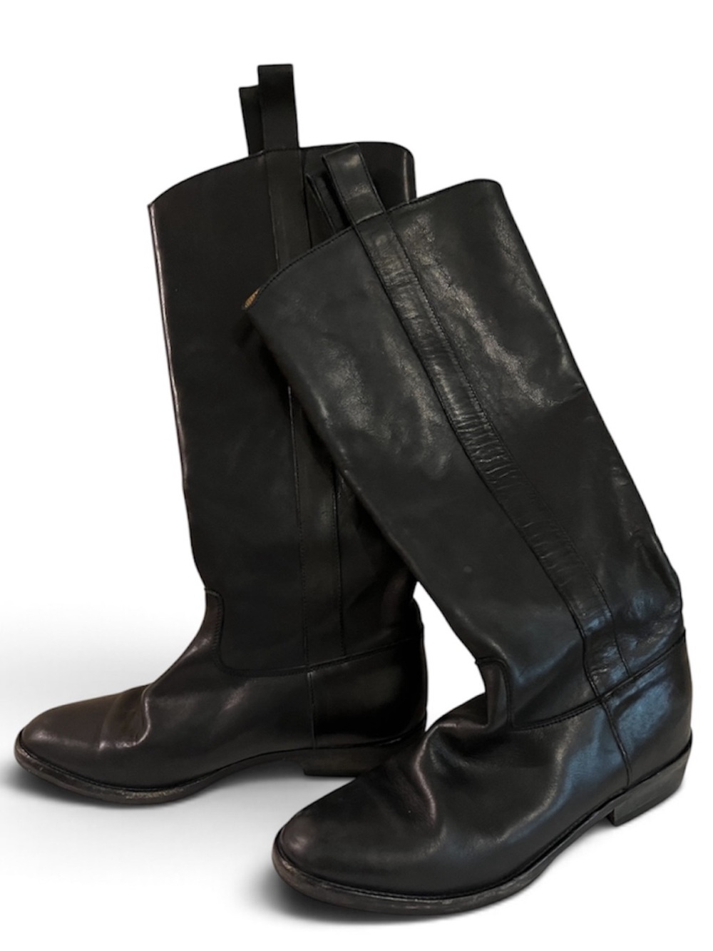 Maison Martin Margiela Black Mid-Calf Leather Boots
